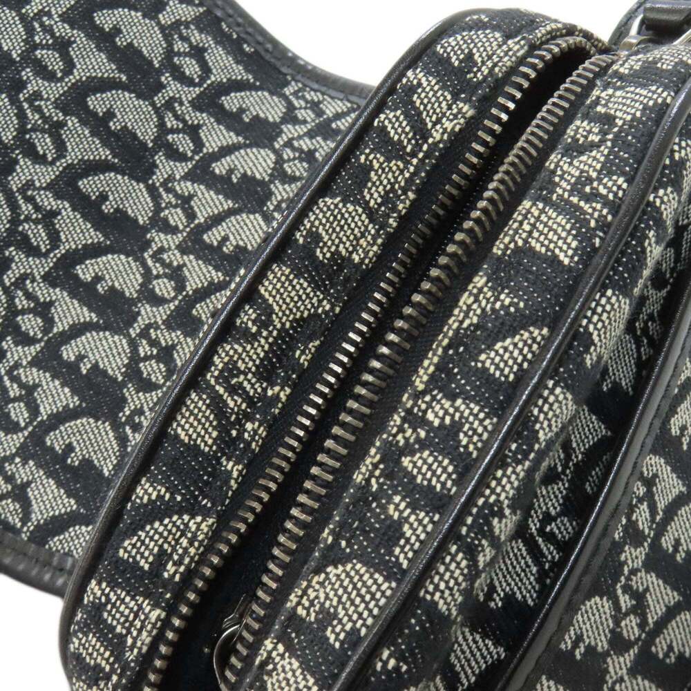 CHRISTIAN DIOR Black Canvas Trotter Shoulder Bag - Picture 12 of 16
